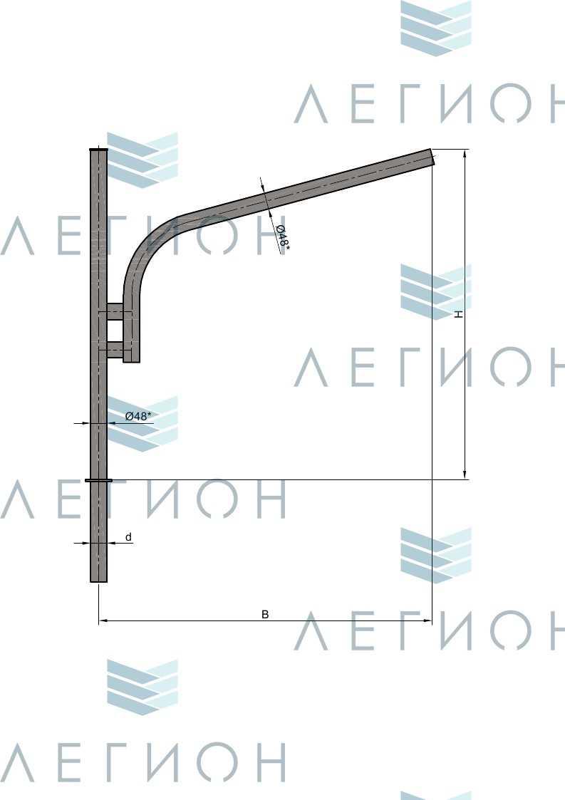 К71-1,0-1,5-1-1 кронштейн однорожковый