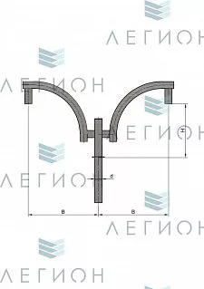 К45-1,0-1,0-1-1 кронштейн однорожковый